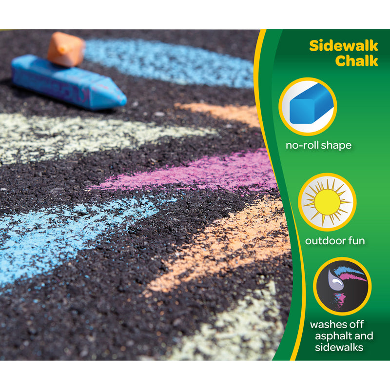 Crayola Washable Sidewalk Chalk 48 Ct
