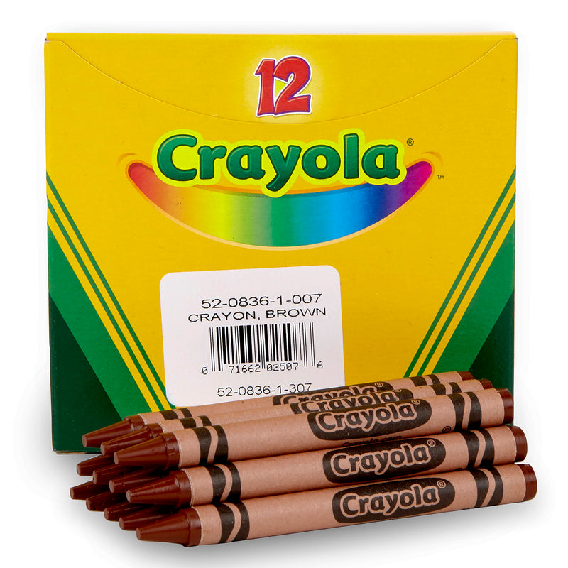 Crayola Bulk Crayons 12 Count Brown