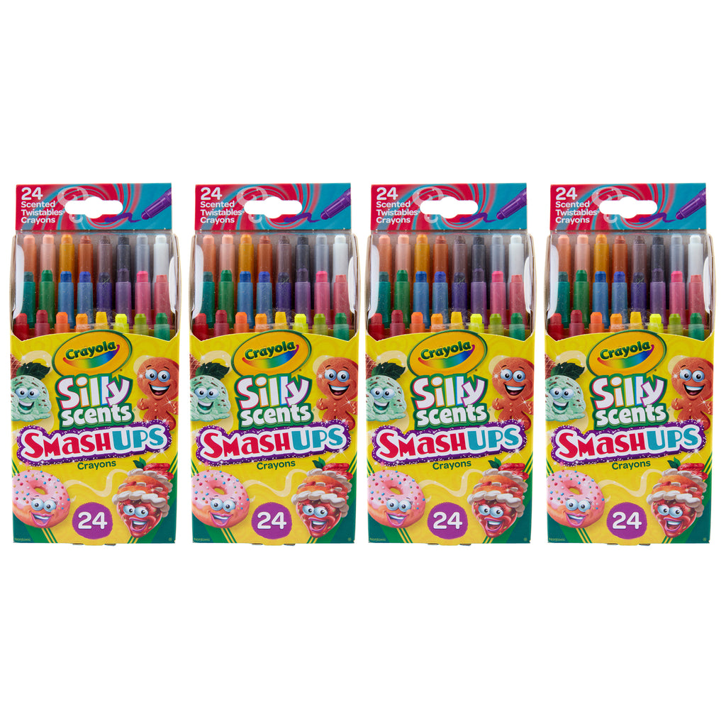 (4 Bx) 24ct Scented Mini Crayons Smash Ups