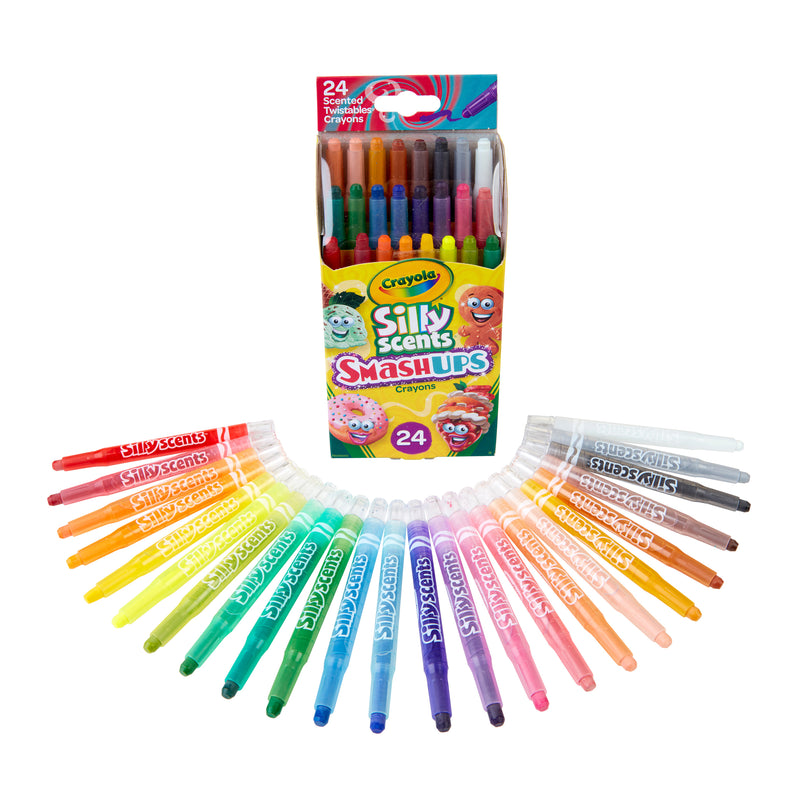 (4 Bx) 24ct Scented Mini Crayons Smash Ups