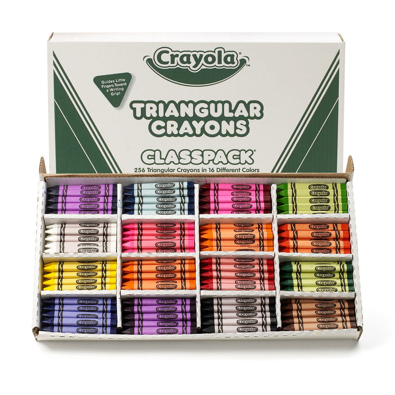 Crayola Crayon Classpack Triangular 16 Colors 256 Crayons