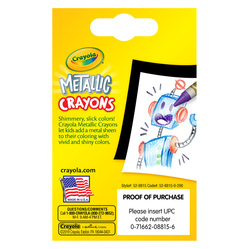 Crayola Metallic Crayons 24 Colors