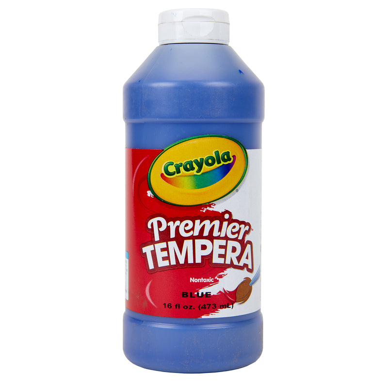 (3 Ea) 16oz Blue Premier Tempera Crayola