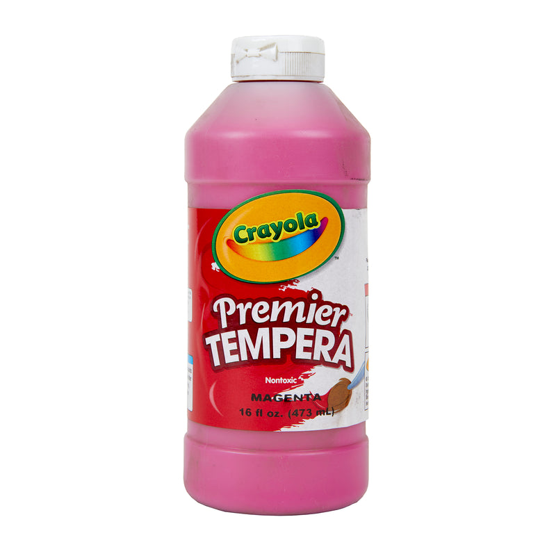 (3 Ea) 16oz Magenta Premir Tempera Crayola