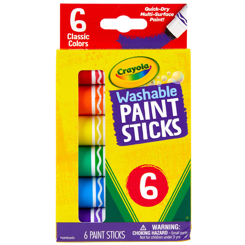 Crayola Washable Paint Sticks 6 Clr