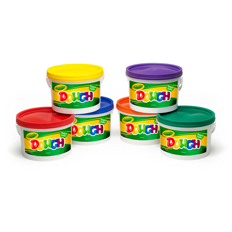 Crayola Dough Set Of 6 Tubs Red Orange Green Yellow Purple Blue