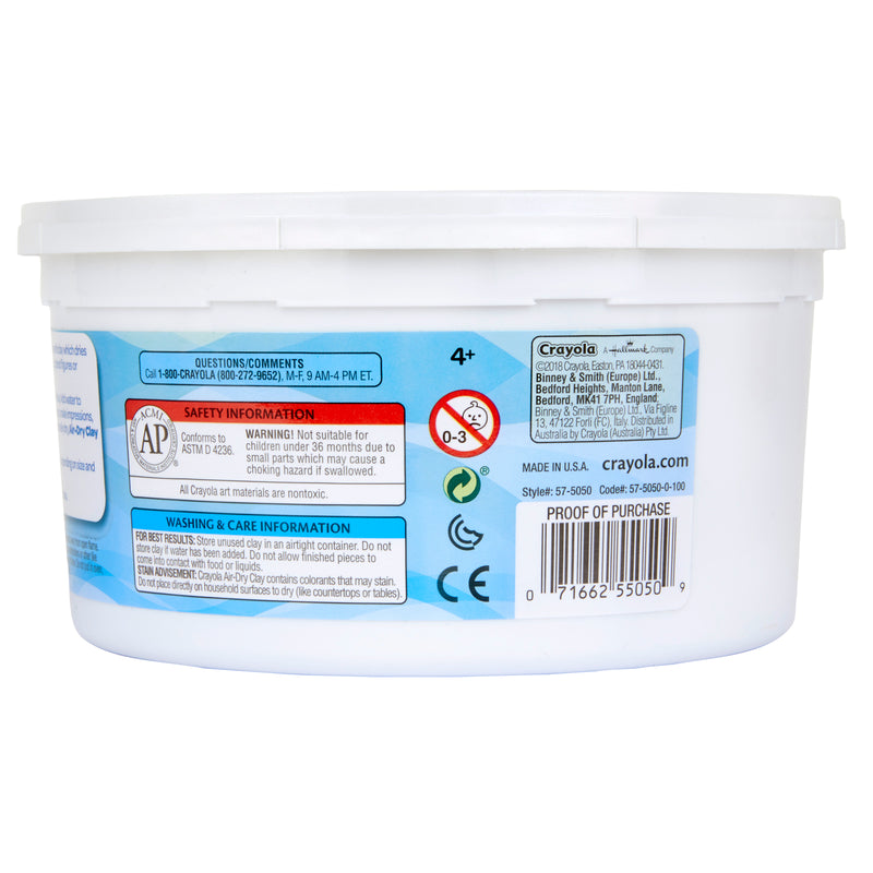 Crayola Air Dry Clay 2.5 Lbs White