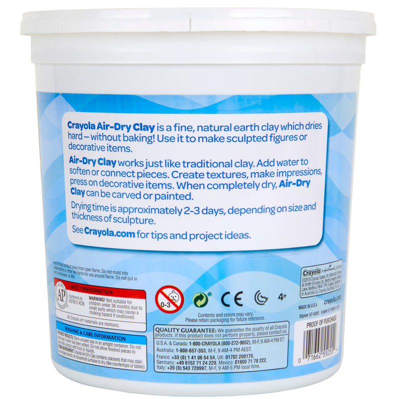 Crayola Air Dry Clay 5 Lbs White