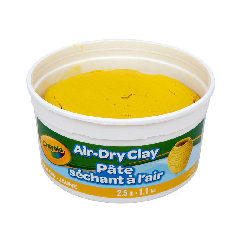 (4 Ea) 2.5lb Air Dry Clay Tub Ylw