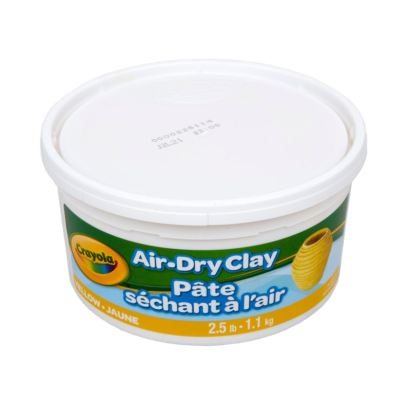 (4 Ea) 2.5lb Air Dry Clay Tub Ylw