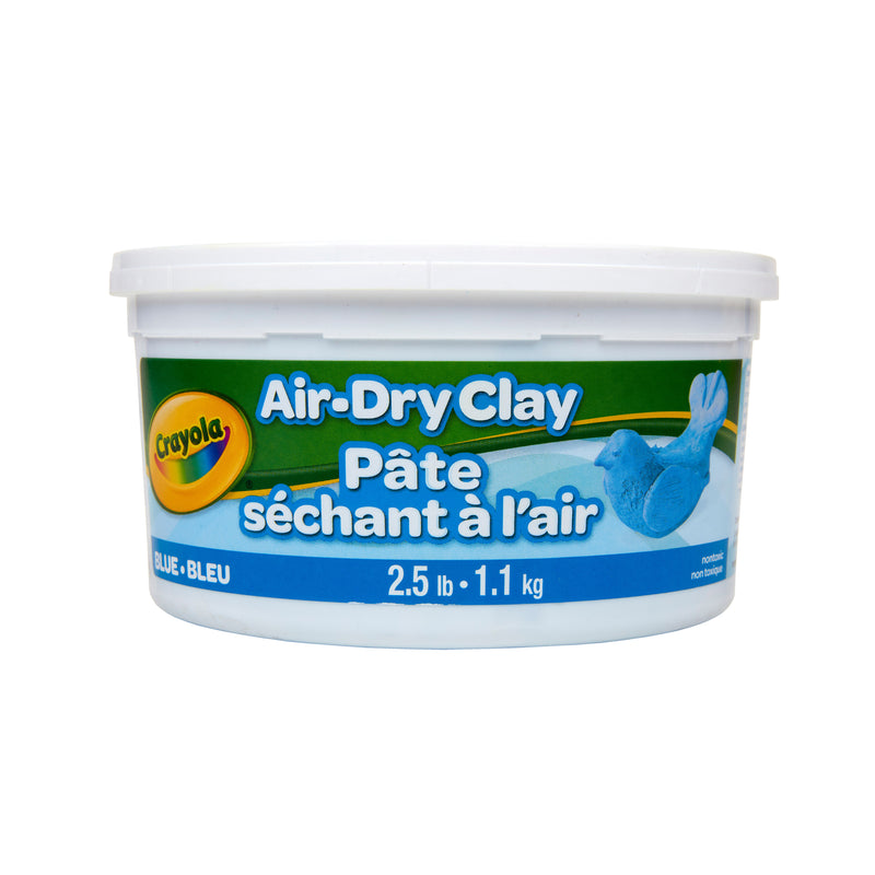 (4 Ea) 2.5lb Air Dry Clay Tub Blue