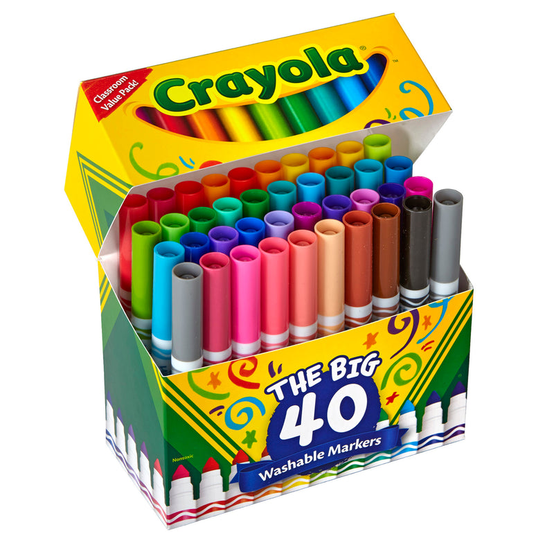 Crayola Wash Broad Line Marker 40pk