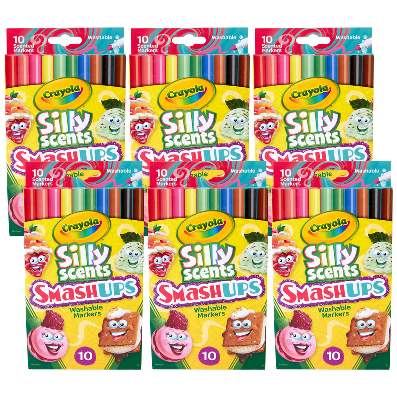 (6 Pk) 10ct Slim Scent Markers Smash Ups