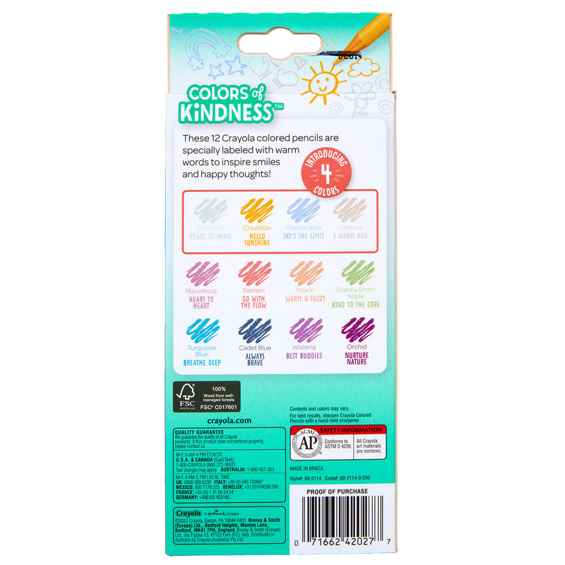 (12 Bx) 12ct Colored Pencil Colors Of Kindness