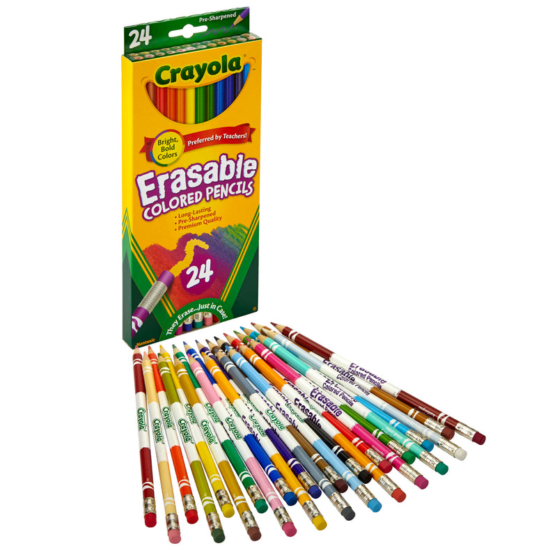 24 Ct Erasable Colored Pencils