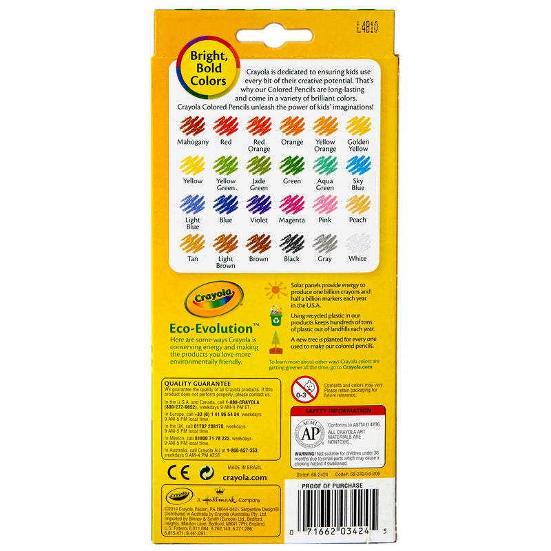 24 Ct Erasable Colored Pencils