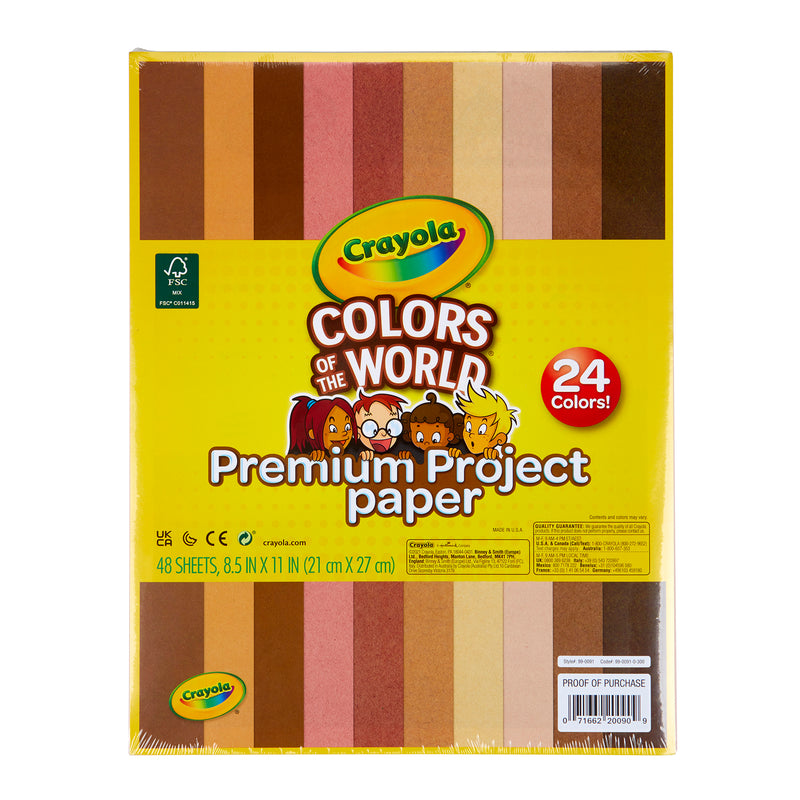 Colors of the World Premium Project Paper, 48 Sheets