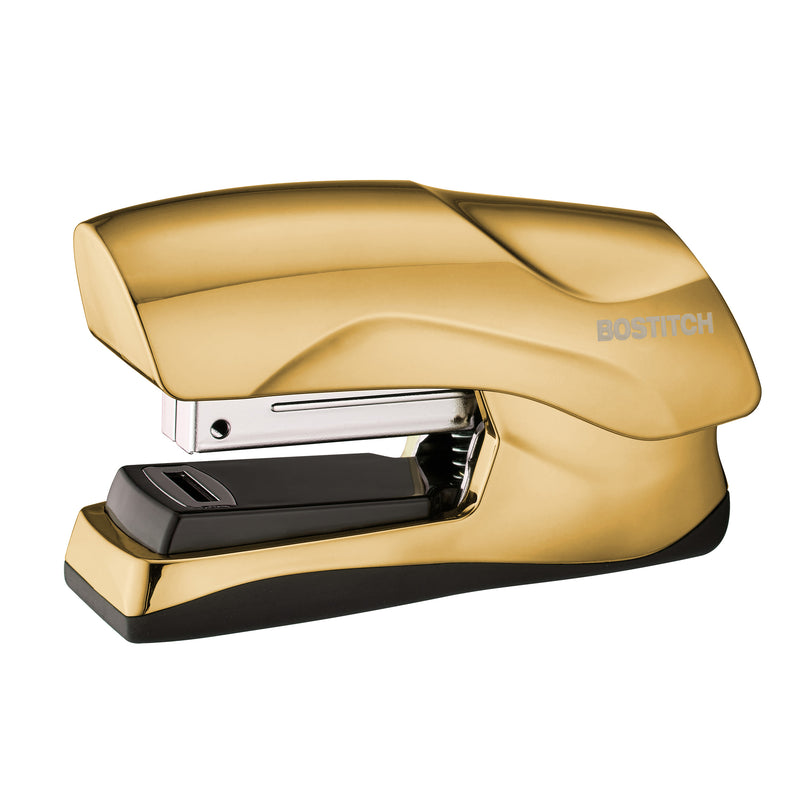 Flat Clinch Stapler, 40 Sheets, Gold