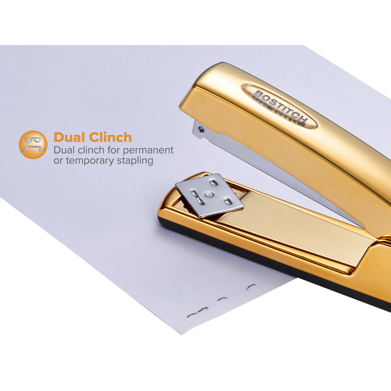 Metallic Gold Stapler, 20 Sheets