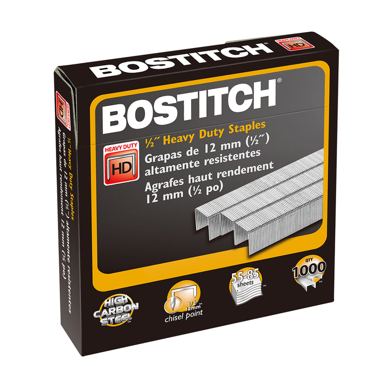 (3 Bx) Heavy Duty Staples 1/2in 1000/box