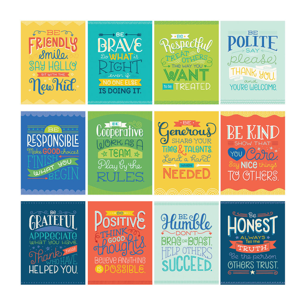 Mini Posters Postive Charctr Traits