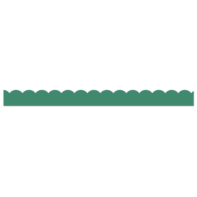 Jade Green Scalloped Borders Grow Together