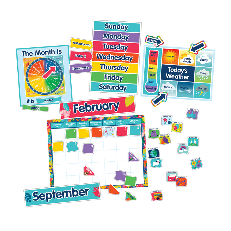 Calendar Bulletin Board Set One World