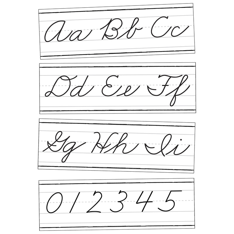 Farmhouse Alphabet Line: Cursive Bulletin Board Set