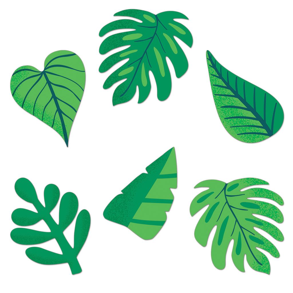 (3 Pk) One World Tropical Leaves Cut-outs