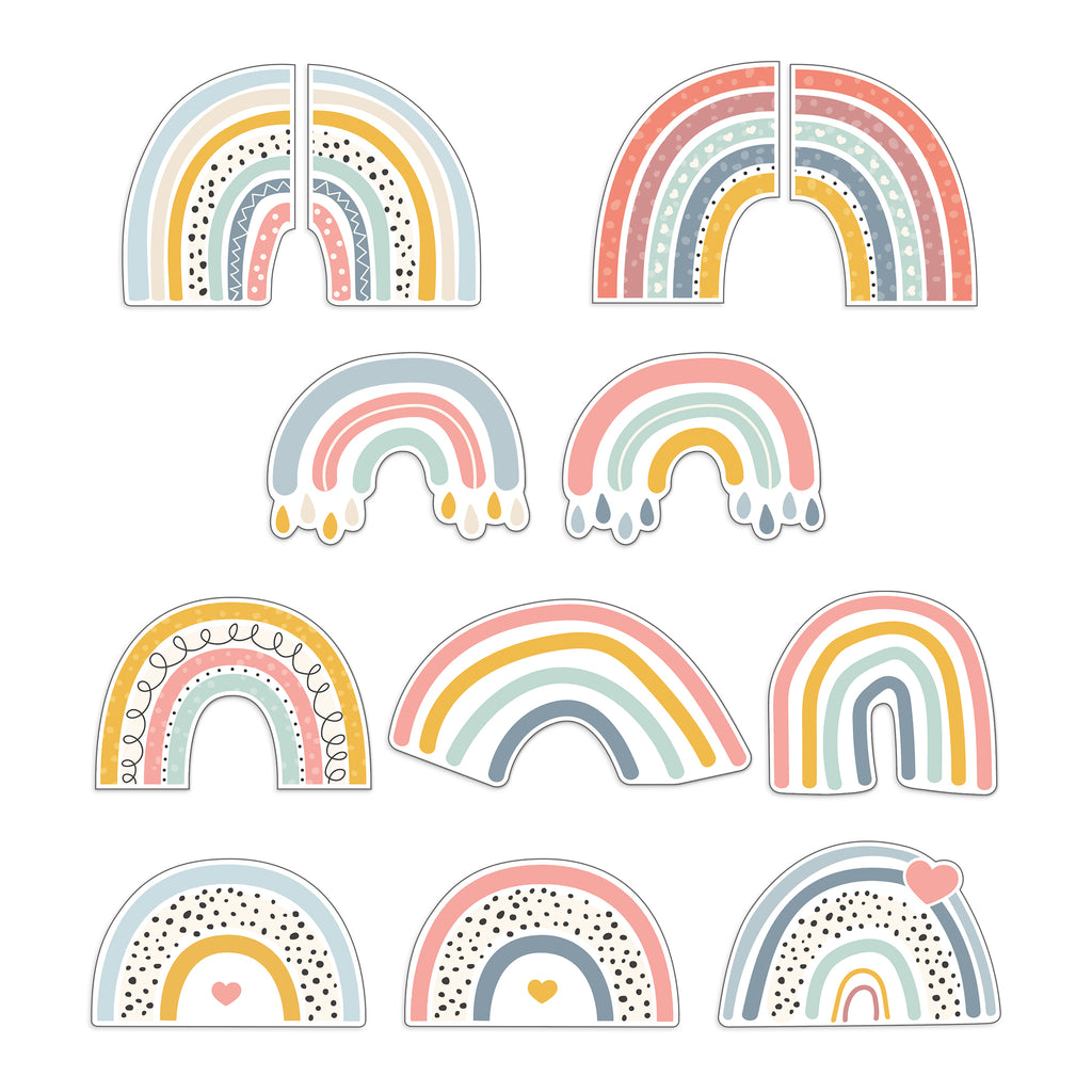 We Belong Rainbow Fun Cut-Outs, 36 Per Pack, 3 Packs