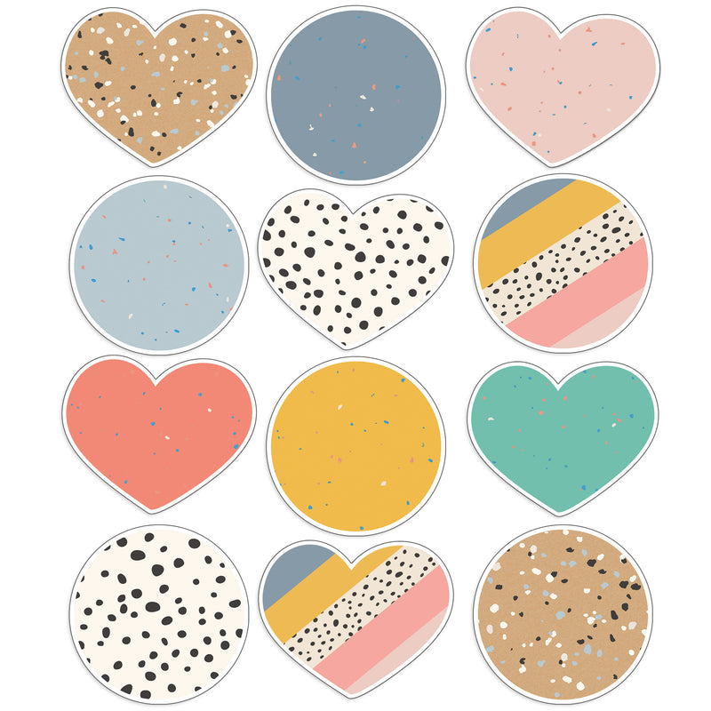 (3 Pk) Jumbo Hearts & Dots Cut Outs