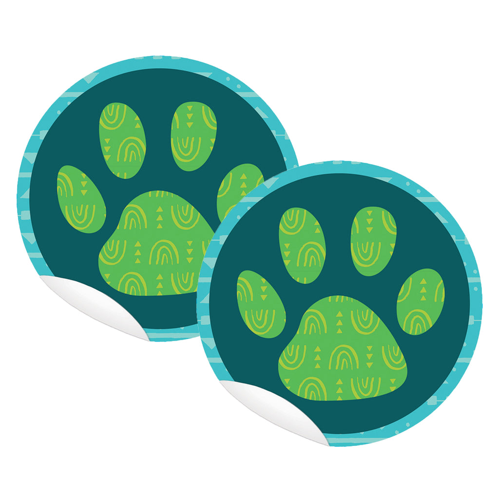 (2 Pk) One World Paw Print 10pk Floor Decals