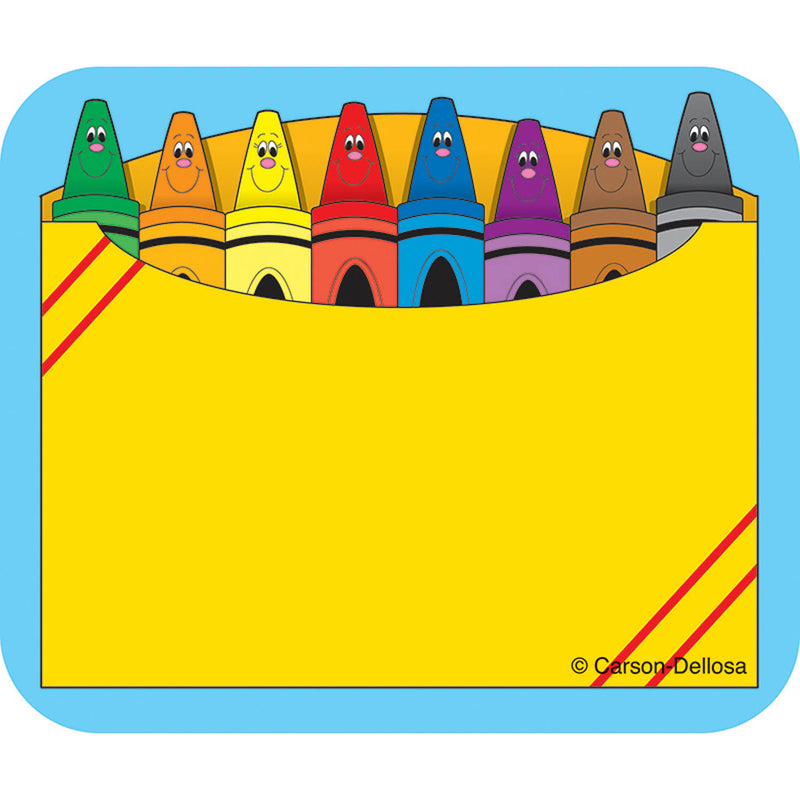 Name Tags Crayon Box 40-pk Self-adhesive