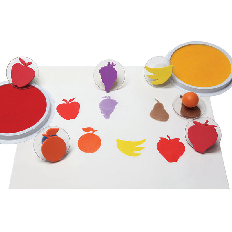 Ready2learn Giant Fruit Stamps Set Of 6