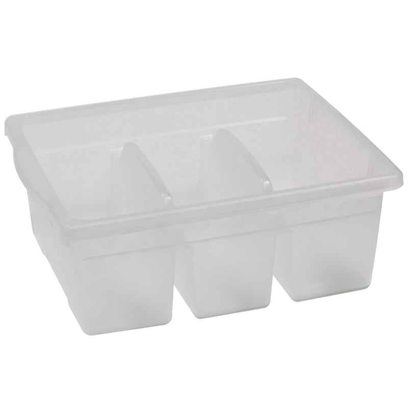 Leveled Reading Clear Large Divided Book Tub