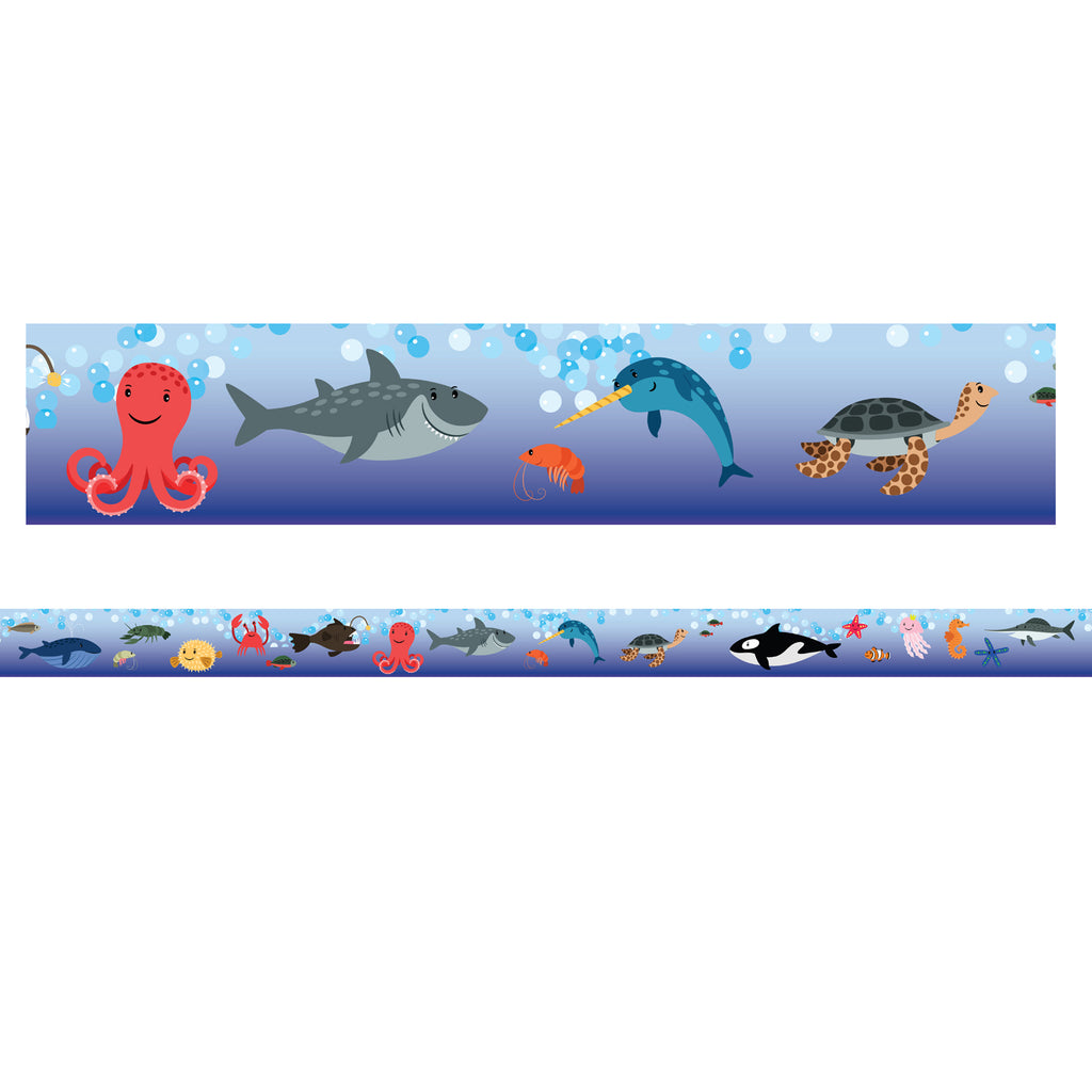 (2 Pk) Sea Life Theme Magnetic Border