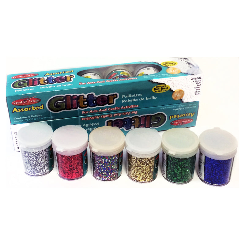 Glitter Set 12 Pk Asst Colors .75oz