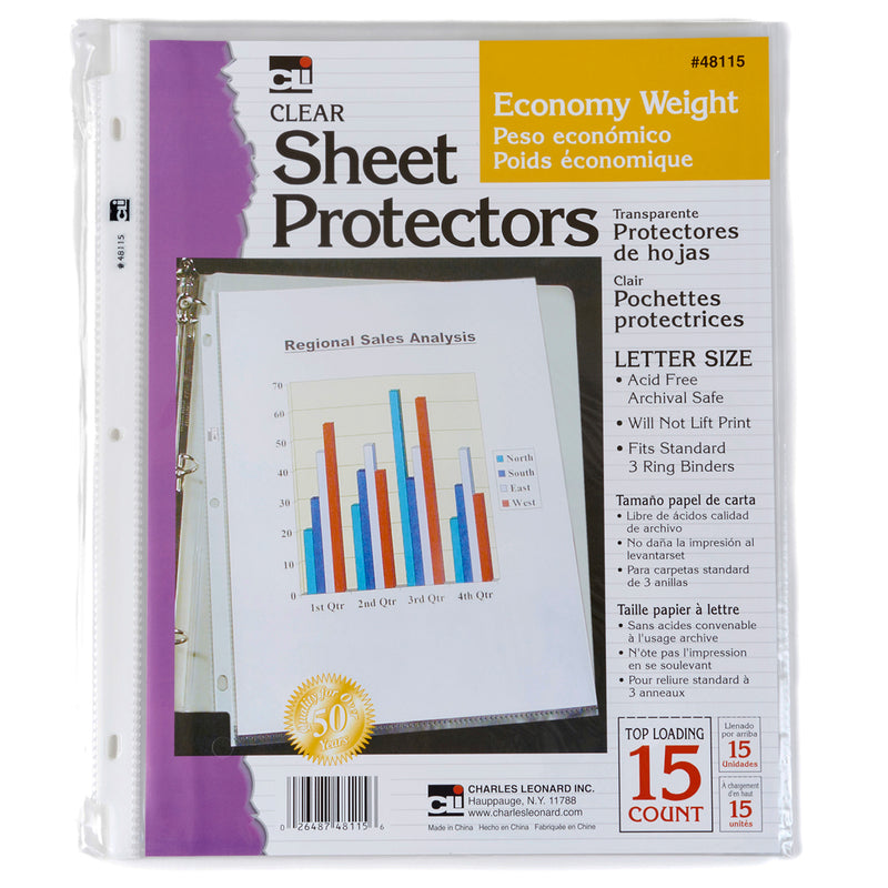 Sheet Protectors Economy 15-bg