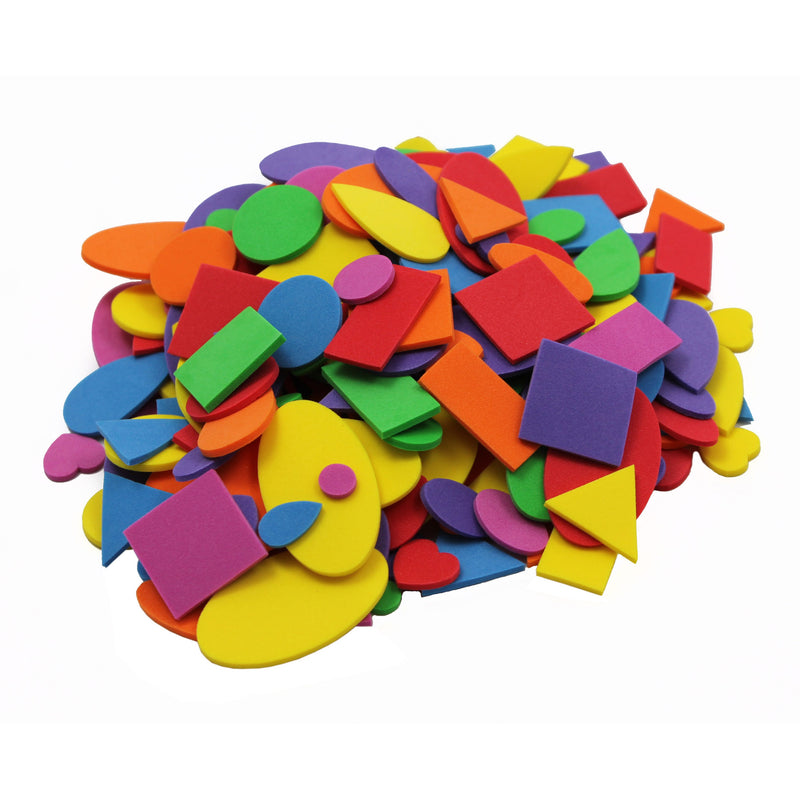 (6 Pk) Foam Shapes Asst Colors 720 Per Pk