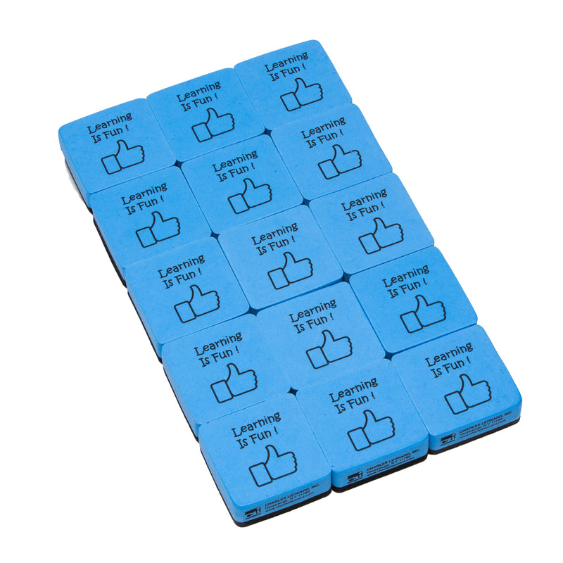Whiteboard Eraser Learning Is Fun 15 Pk