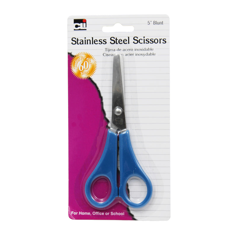 (24 Ea) Scissors Student 5in Blunt Asst Colors