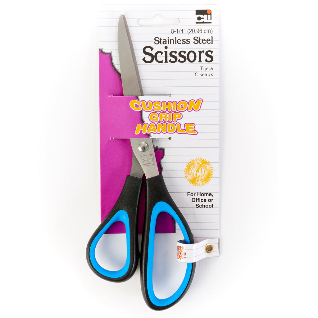 (6 Ea) Cushion Grip Scissor 8-1-4in Bent