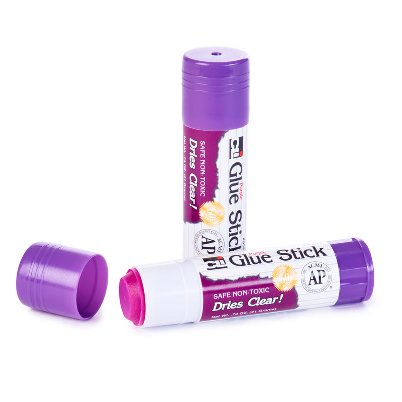 (3 Pk) 12ct Purple .74oz Glue Stick