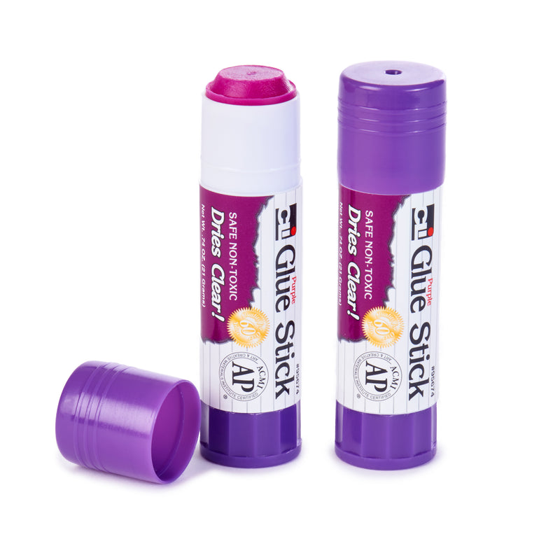 (3 Pk) 12ct Purple .74oz Glue Stick