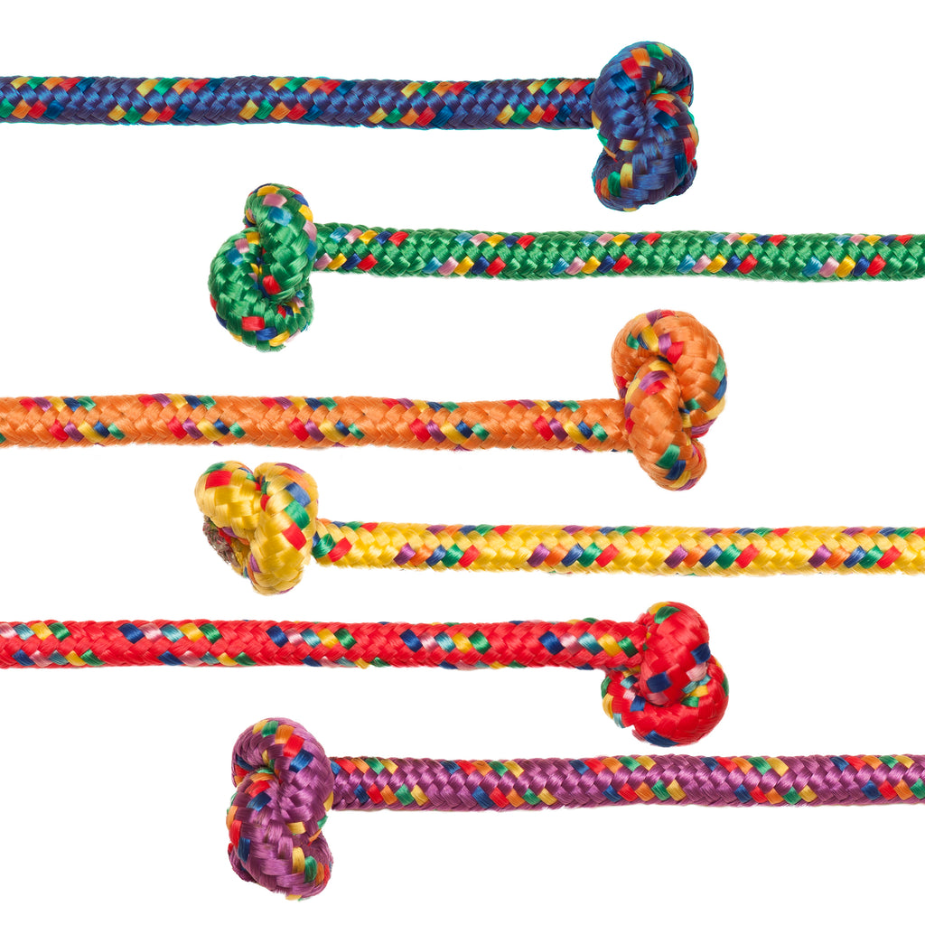 8ft Asst Braided Nylon 6-set Jump Ropes