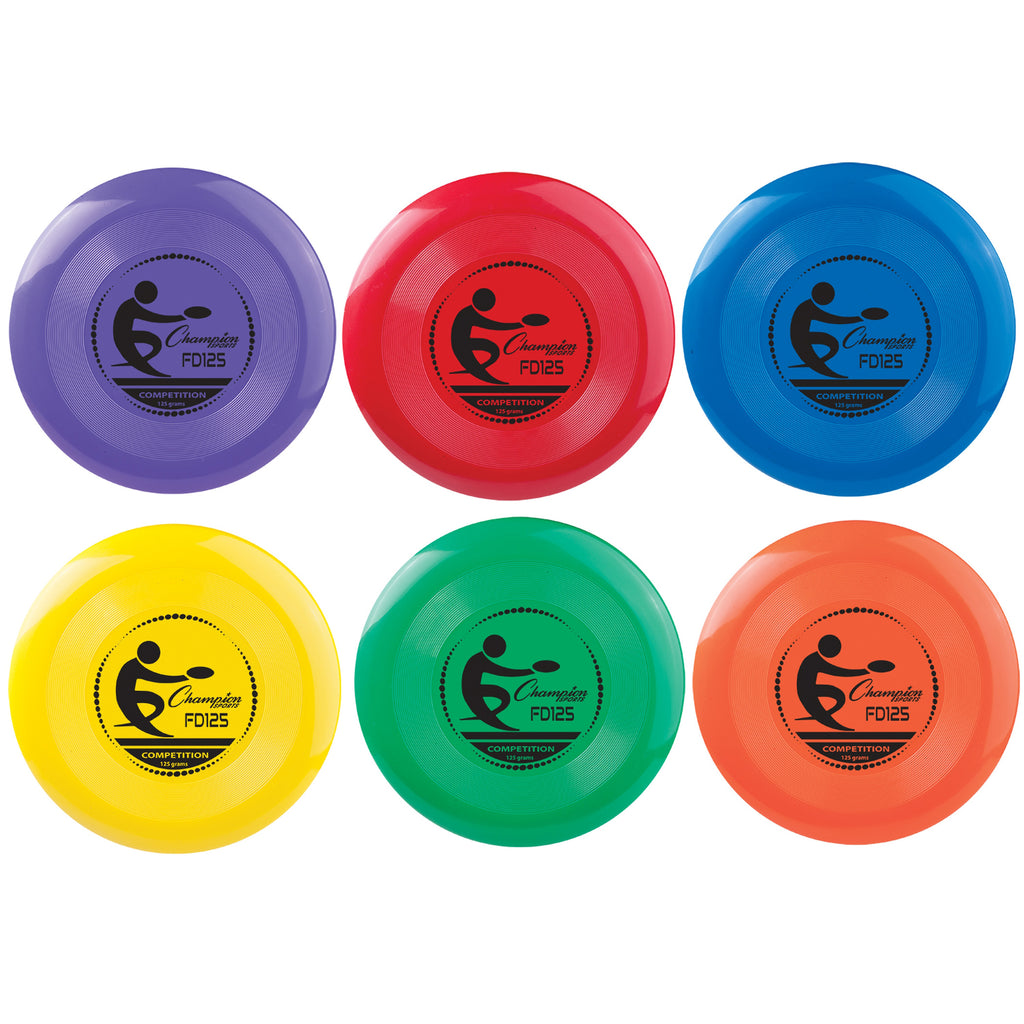 (6 Ea) Plastic Disc Assorted Clrs