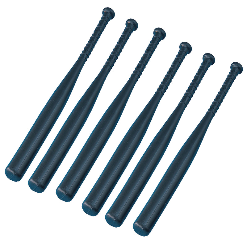 (6 Ea) 31in Solid Plastic Bat Black Lightweight