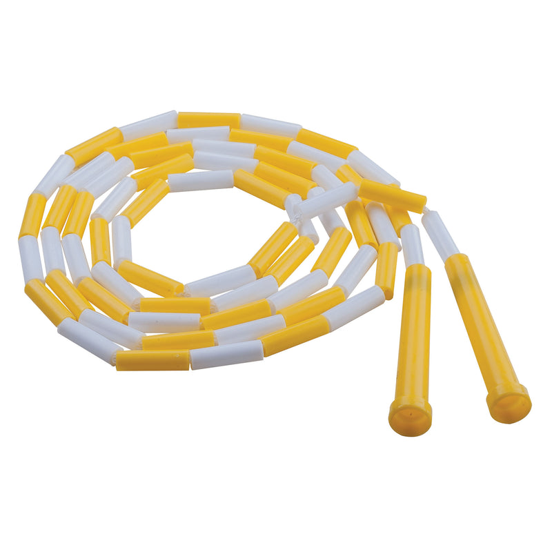 Plastic Segmented Ropes 8ft Yellow & White