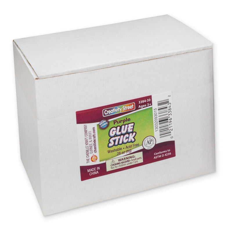Glue Sticks 30 Purple .28 Oz