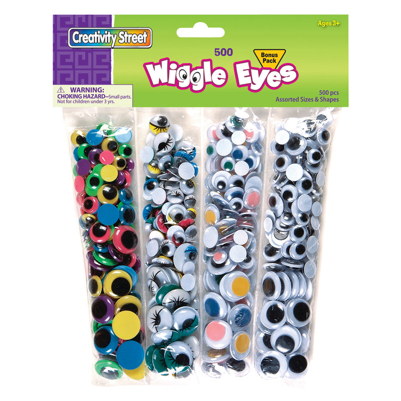 Wiggle Eyes 500 Asst.